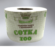 Бумага туалетная Комфорт Сотка 1/40